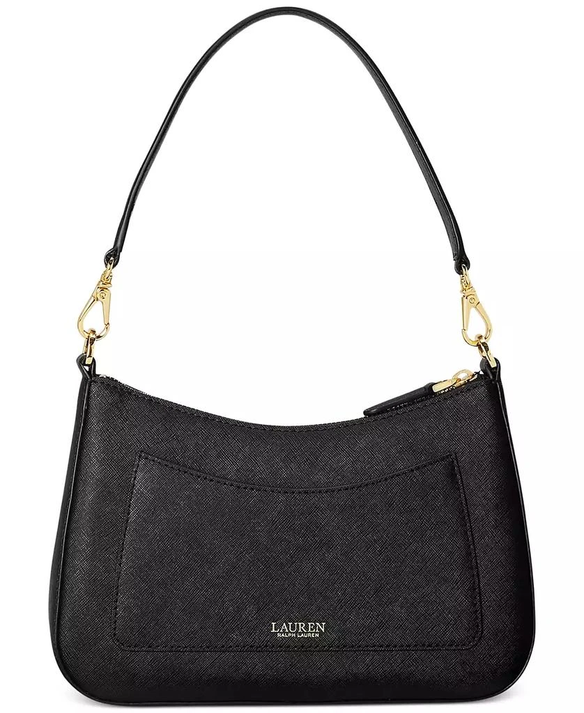 Ralph Lauren Women's Crosshatch Leather Medium Danni Shoulder Bag 4