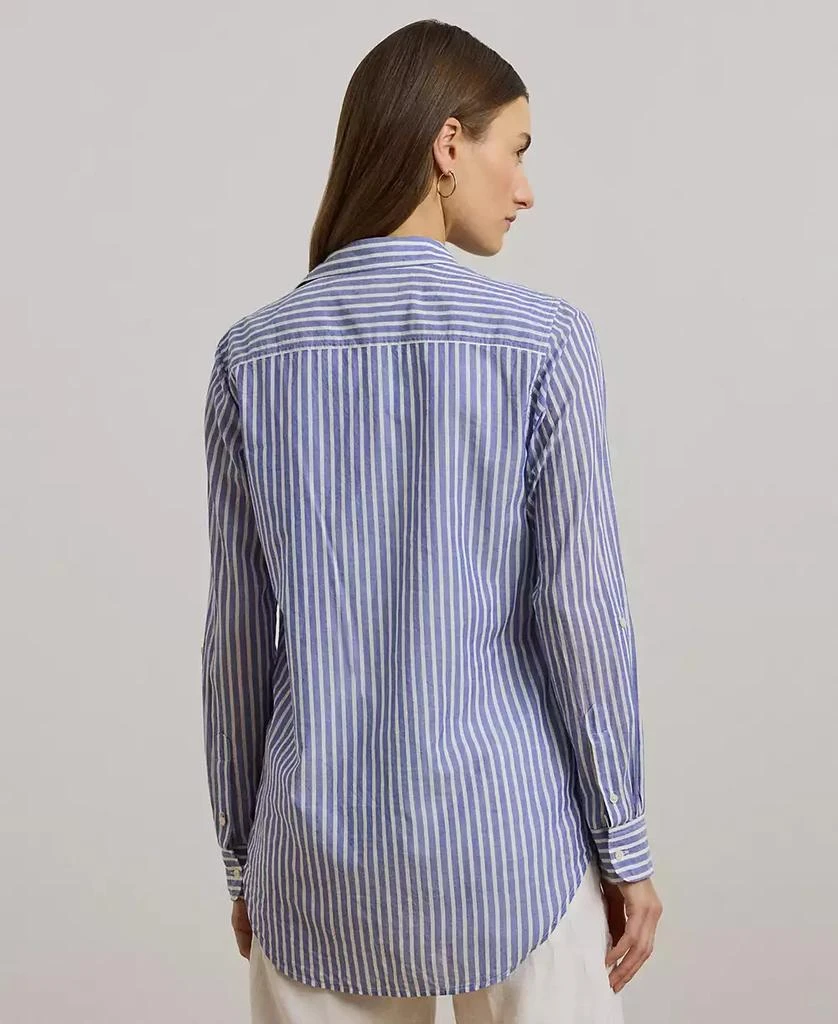 Ralph Lauren Women's Relaxed-Fit Voile Roll-Tab-Sleeve Shirt 2