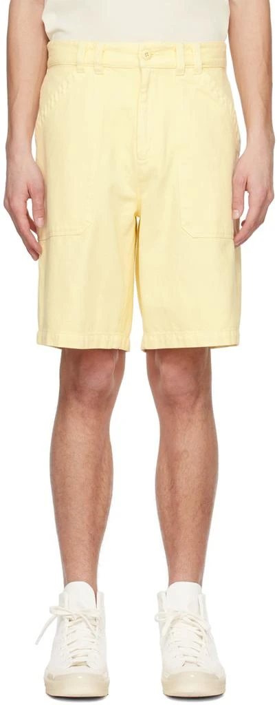 A.P.C. Yellow Parker Denim Shorts 1