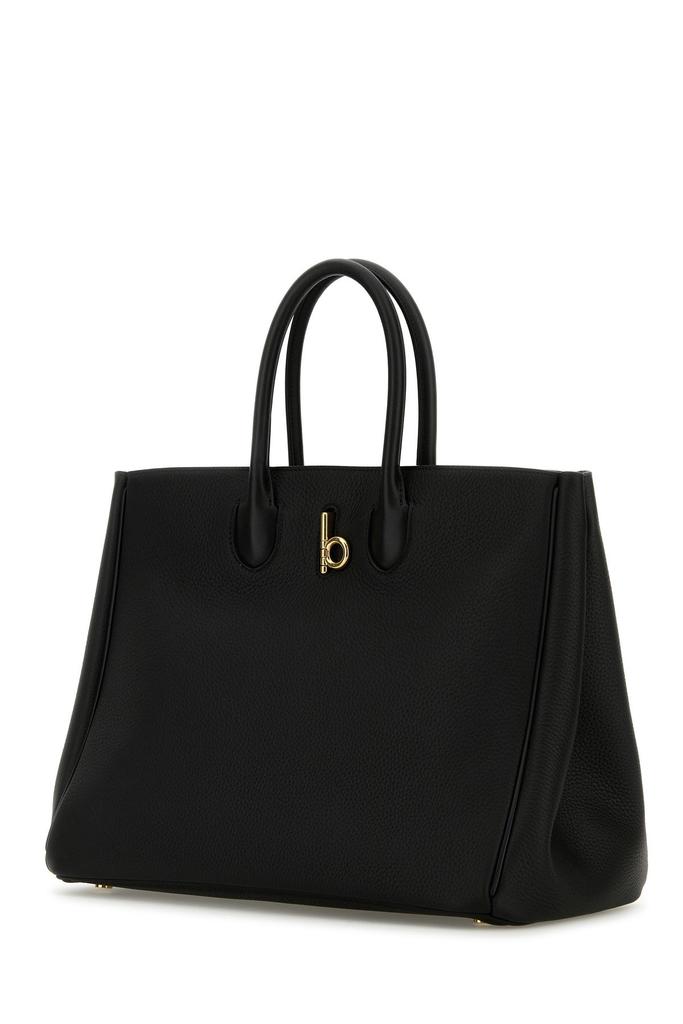 Burberry Black leather medium Rocking Horse handbag - Tote