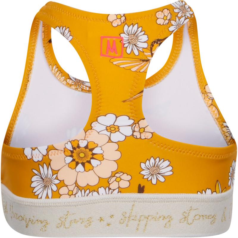 Munster Floral print tank top in yellow