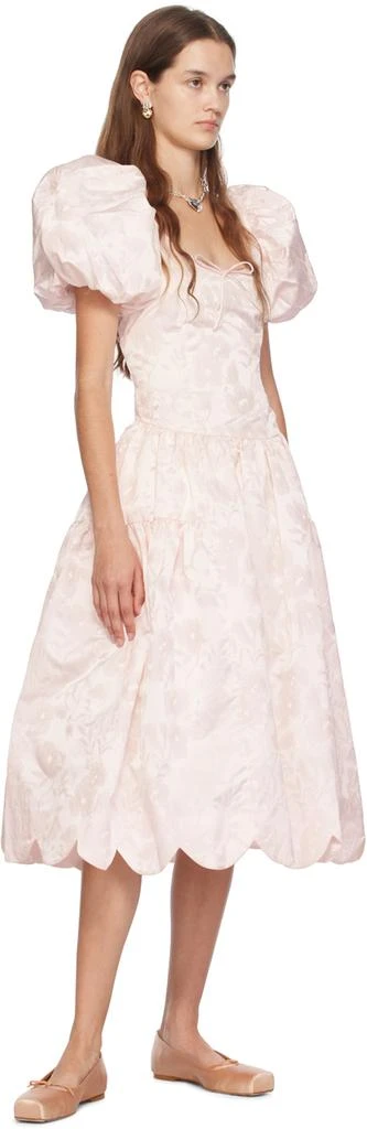 Sandy Liang Pink Cil Midi Dress 4