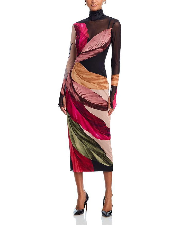 knee length dresses for ladies shailene-dress-noir – AFRM main image 0