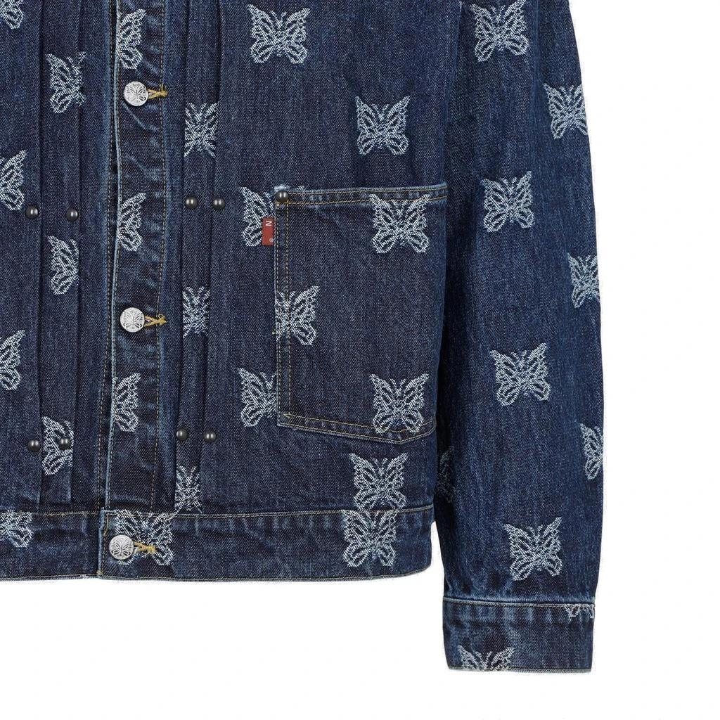 Needles Needles Butterfly Printed Denim Jacket 4
