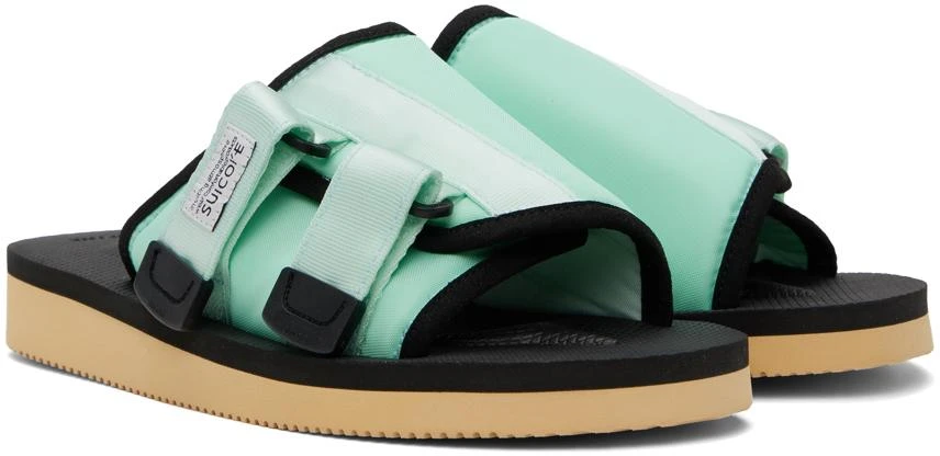 Suicoke Green & Black KAW-Cab Sandals 4