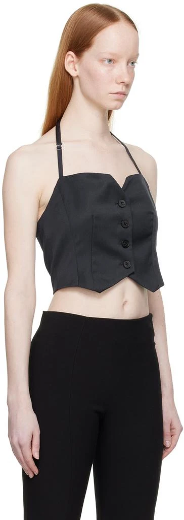 LVIR Navy Buttoned Tank Top 2