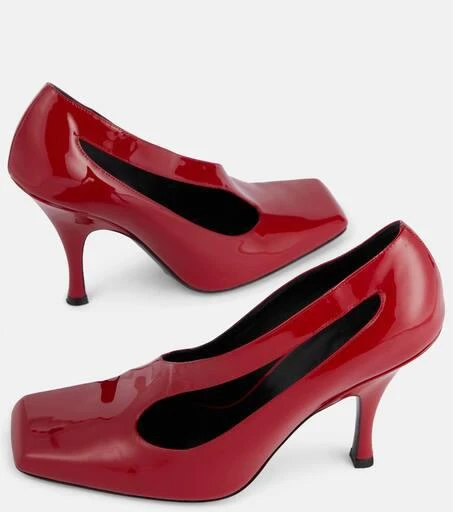 Khaite Eva 100 cutout patent leather pumps 5
