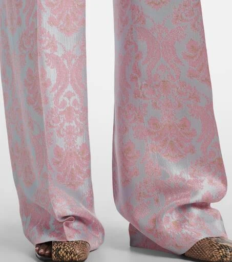 Dries Van Noten Floral jacquard straight pants 5
