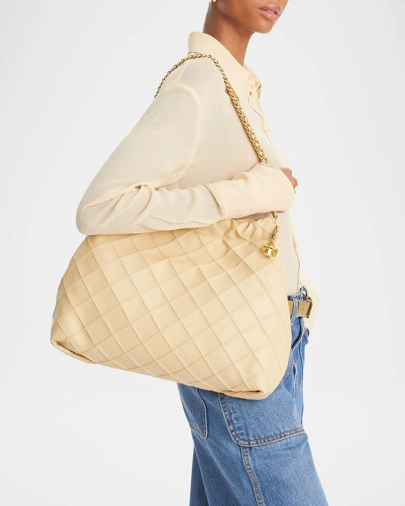 Tory Burch Fleming Chain Quilted Leather Hobo Bag 2