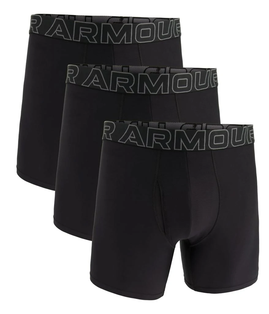 Under Armour 3-Pack Performance Tech Solid 6" Boxer Briefs 1