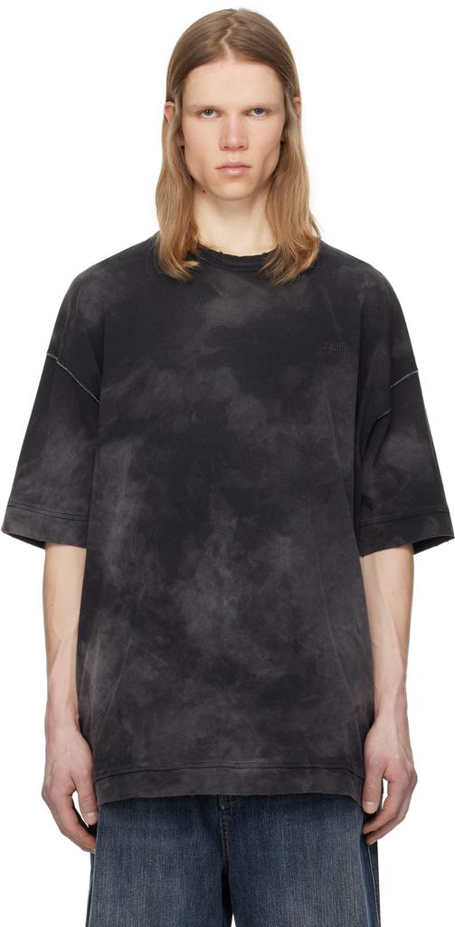 Juun.J Black New Dyeing Over Fit T-shirt