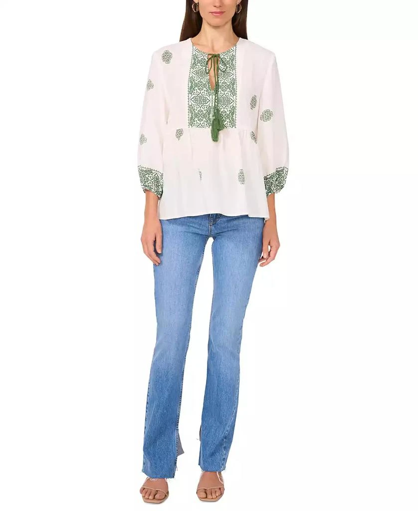 Vince Camuto Women's Tie-Neck 3/4-Sleeve Top 3