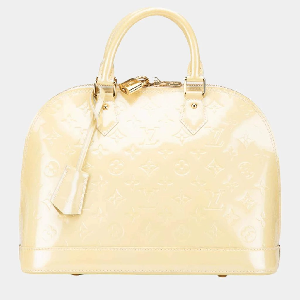 Louis Vuitton Louis Vuitton Yellow Monogram Vernis Alma PM Handbag 1