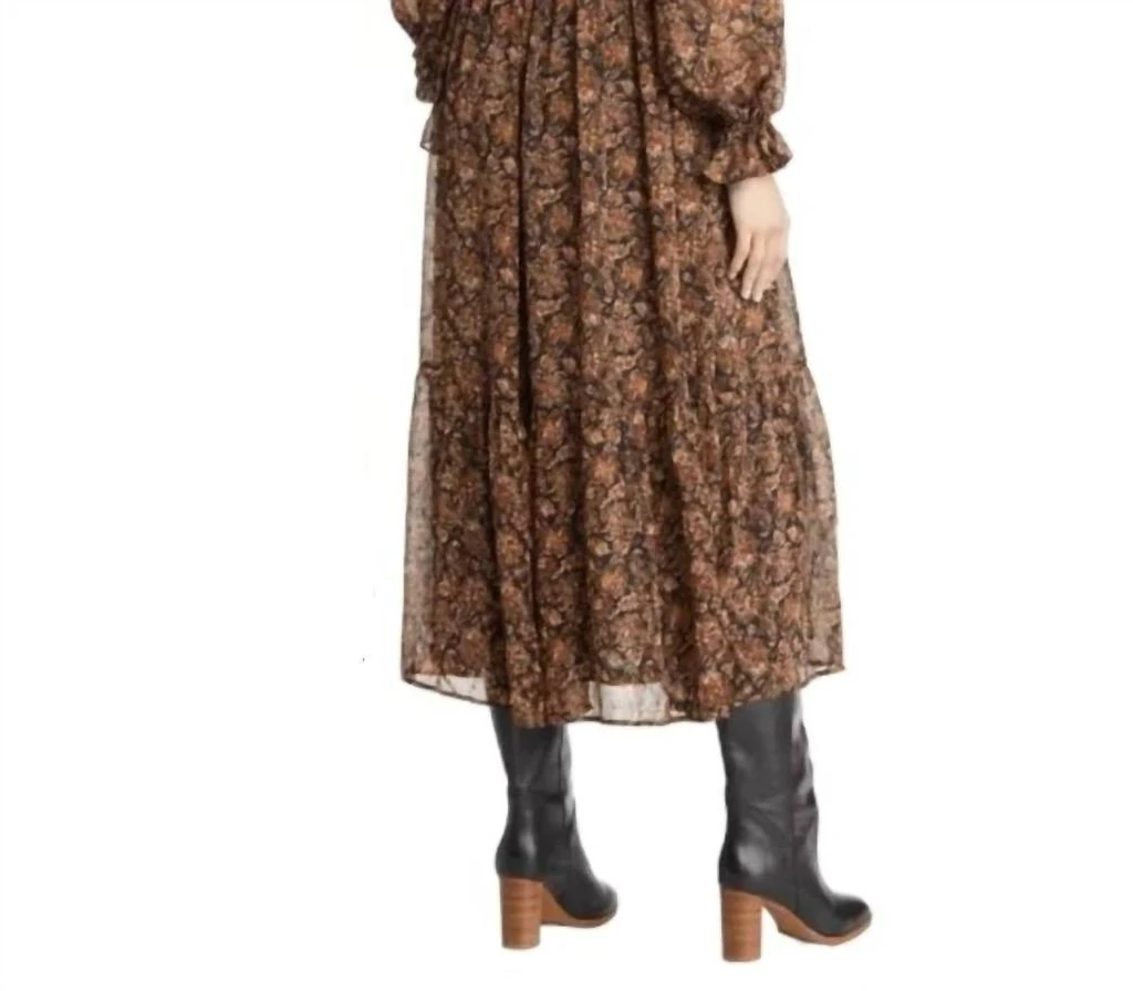 Moon River Moon River - Floral Ruffle Maxi Dress 3