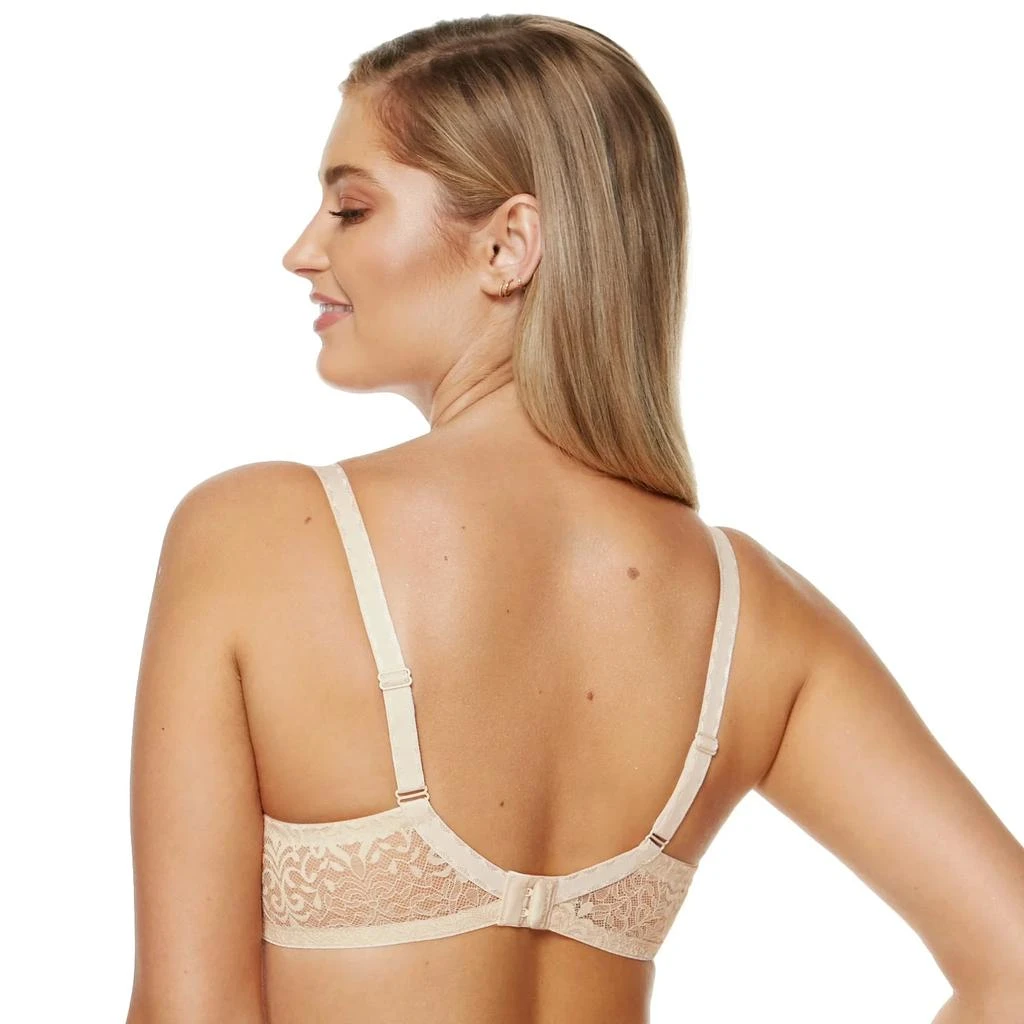 TRUEDAMES Sheer Lace Plunge Bra 3