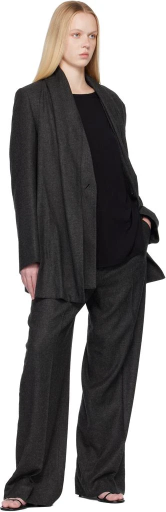 Totême Gray Scarf Blazer 4