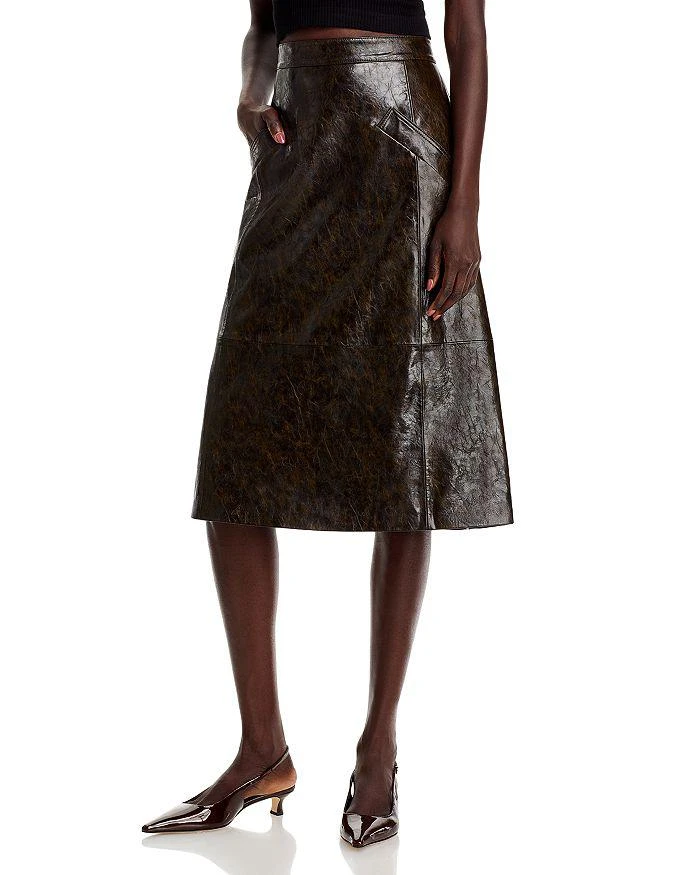 Kobi Halperin Zadie Faux Leather Skirt 1
