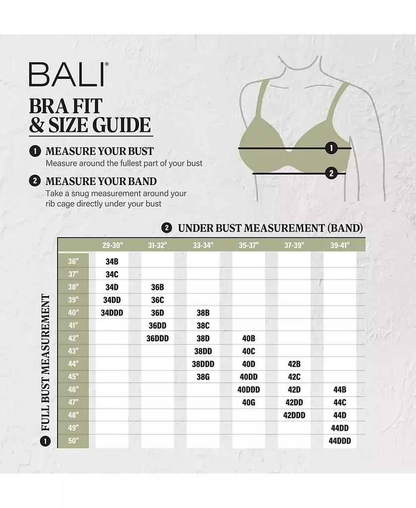 Bali One Smooth U Concealing and Shaping Underwire Bra 3W11
