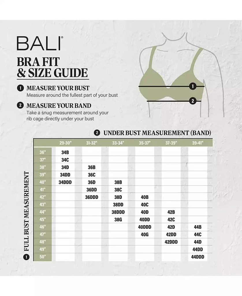 Bali One Smooth U Concealing and Shaping Underwire Bra 3W11 2