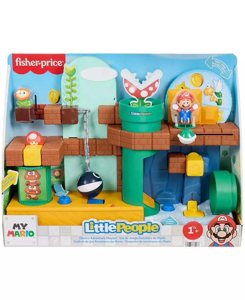 Little People Fisher Price My Mario Adventure Playset, Musical Toddler Toy with 2 Figures 5