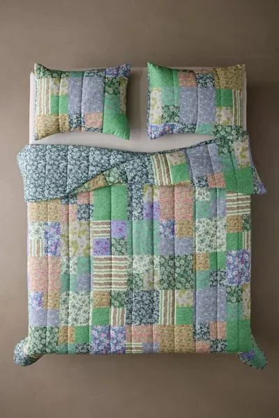 Urban Outfitters Meadow Patchwork Floral Quilt 2