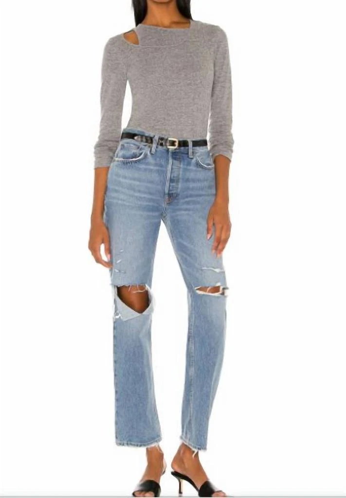 Monrow ASYMMETRIC LONG SLEEVE TOP 1