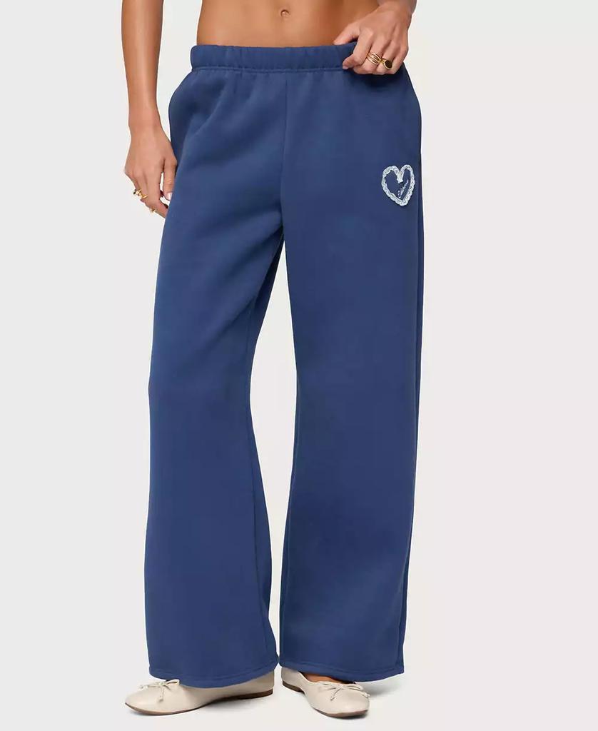 Edikted Women's Love Wide Leg Sweatpants
