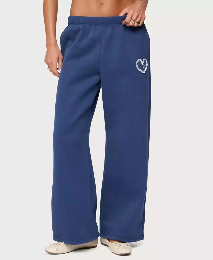 Edikted Women's Love Wide Leg Sweatpants 1