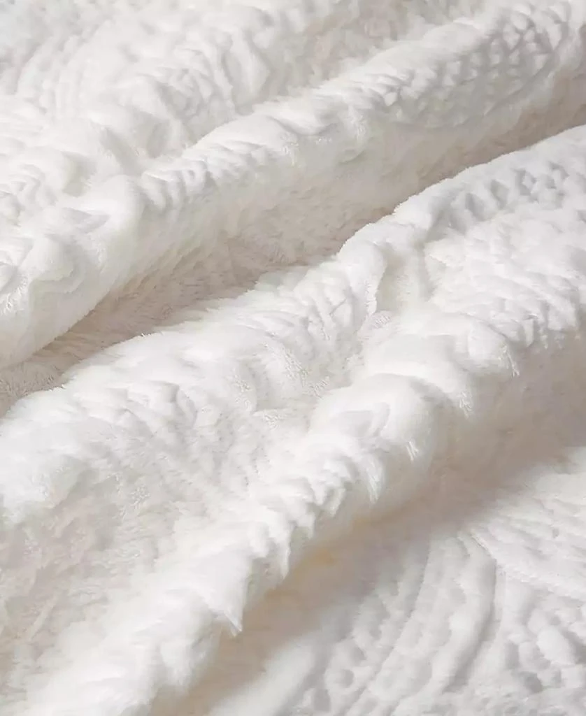 Macy's Arya Embroidered Medallion Faux Fur 3-Pc. Comforter Set 12