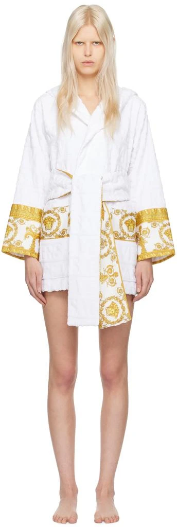 Versace White Short Robe 1