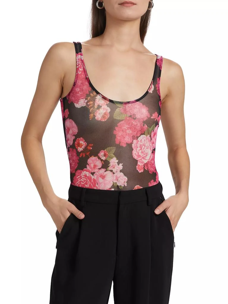 Generation Love Gigi Floral-Mesh Scoopneck Bodysuit 3