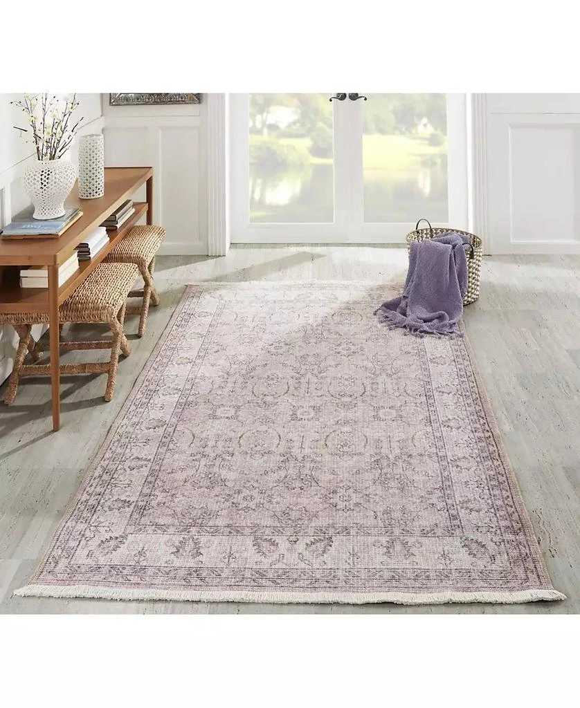 Momeni Helena HEL-4 Pink 2'6" x 10' Runner Rug 6