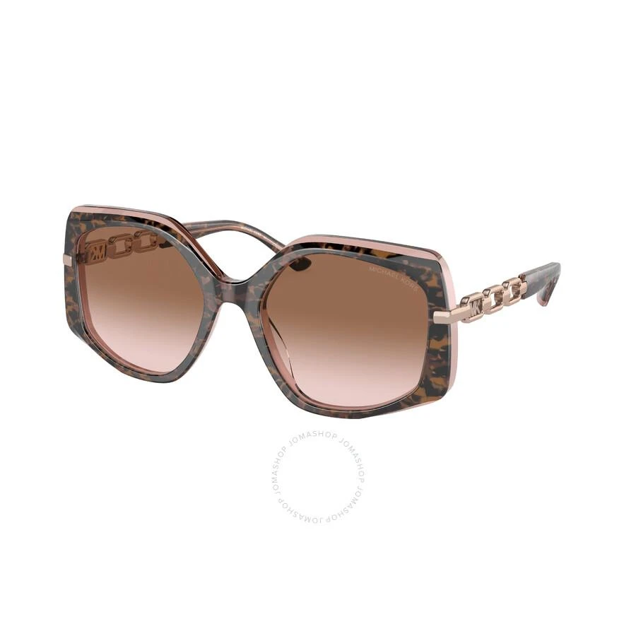 Michael Kors Cheyenne Brown Pink Gradient Irregular Ladies Sunglasses MK2177 325113 56 1
