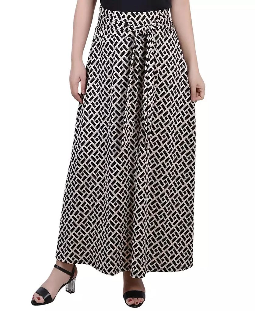 NY Collection Women's Missy Maxi Skirt with Sash Waist Tie 1