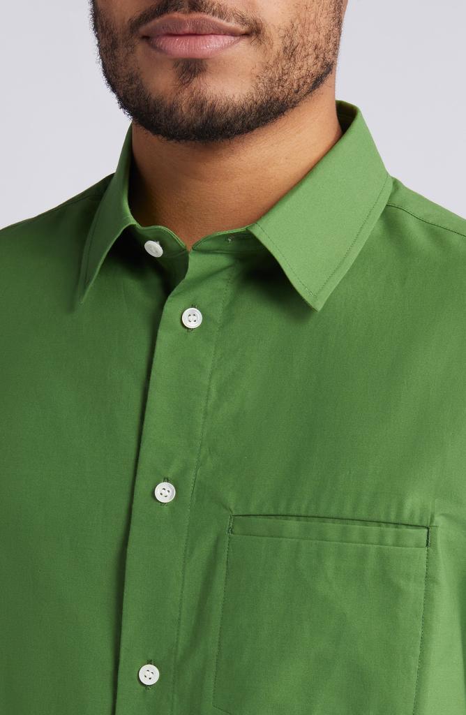 COS Regular Fit Organic Cotton Poplin Button-Up Shirt