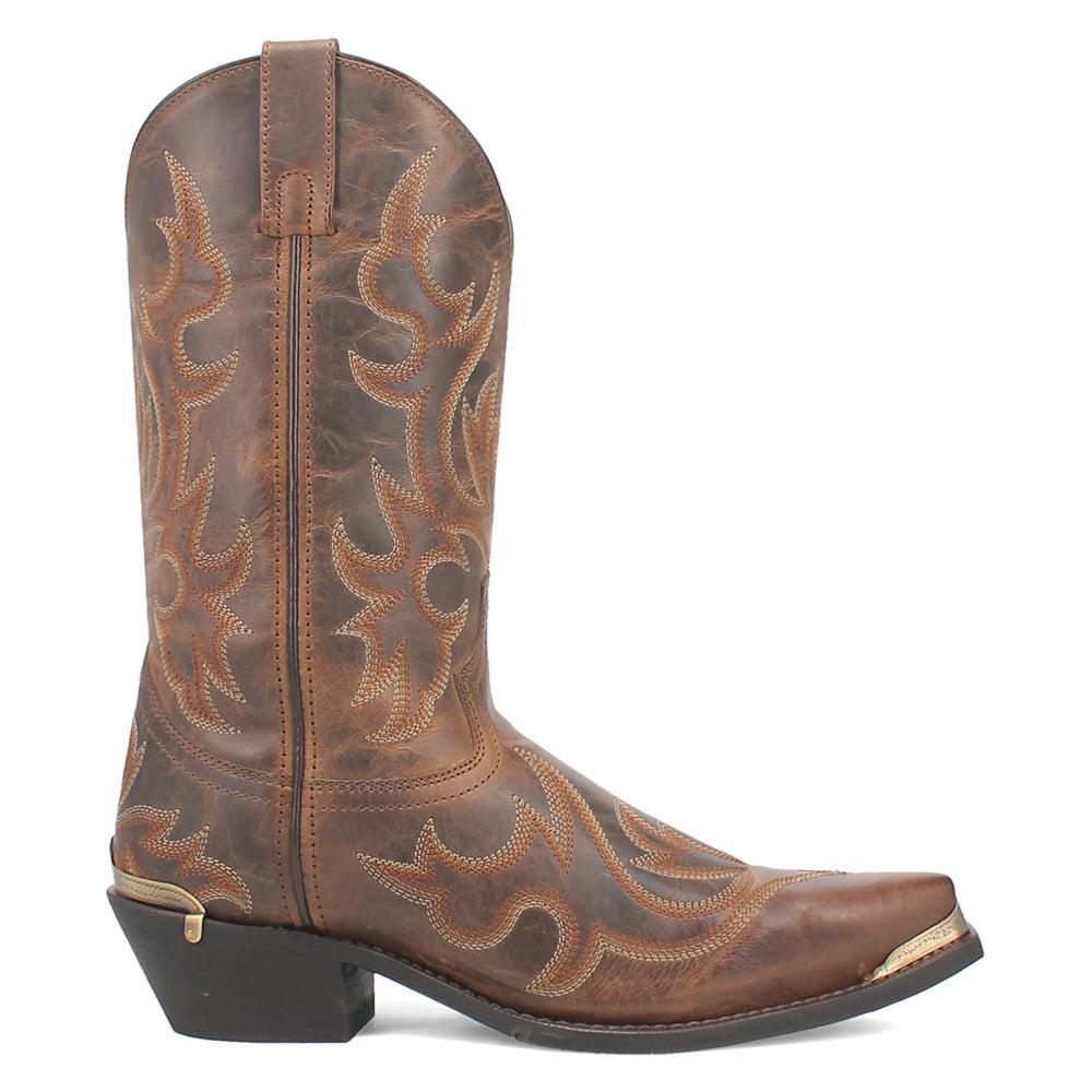 Laredo Jameson Embroidered Snip Toe Cowboy Boots