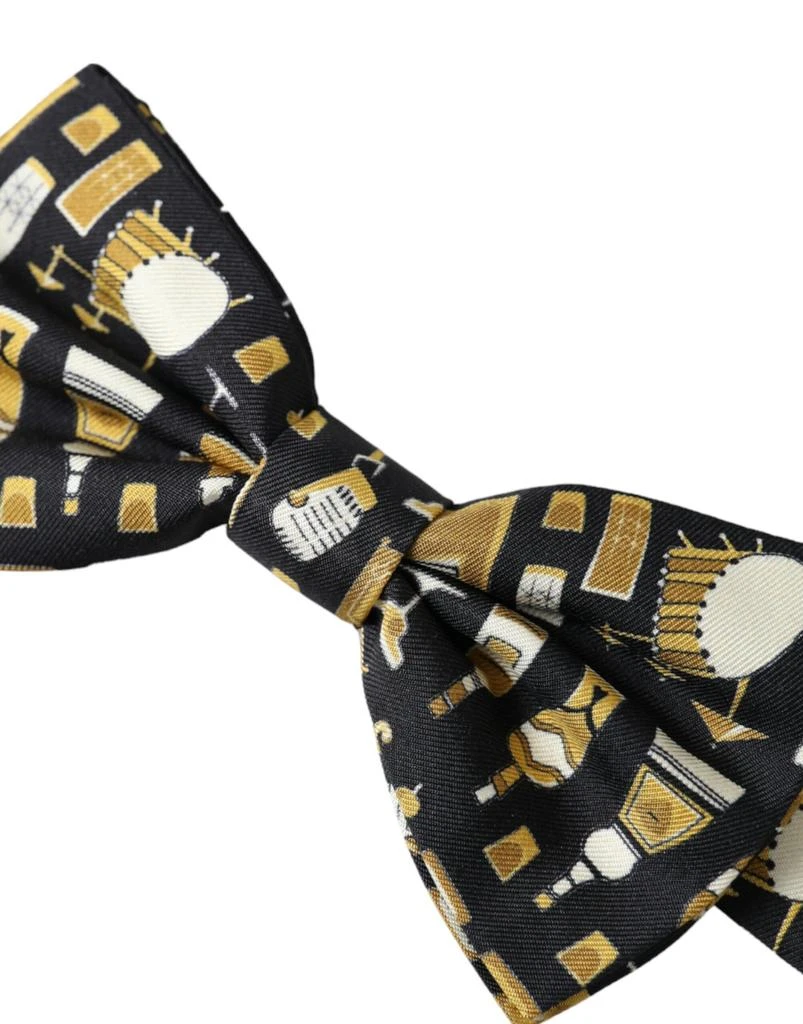 Dolce & Gabbana Silk Cocktail Adjustable Neck Men Bow Men's Tie 2