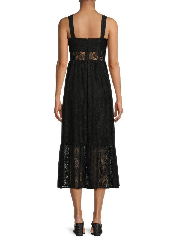 GUESS Lace Trim Midi Dress 2