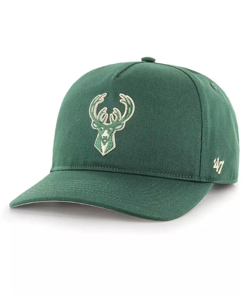 47 Brand Men's Hunter Green Milwaukee Bucks Hitch Snapback Hat 1