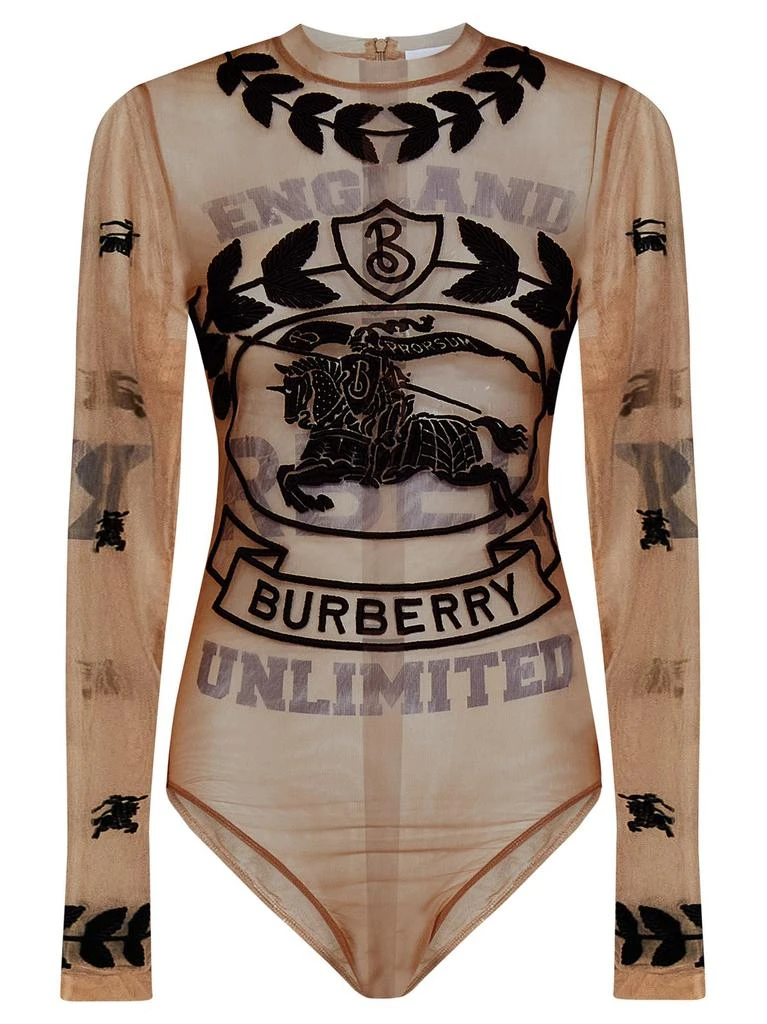 Burberry Burberry Graphic Embroidered Mesh Bodysuit 1