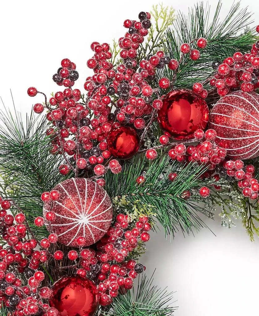 Macy's Christmas Cheer Red Berries Wreath, Created for Macy's 2