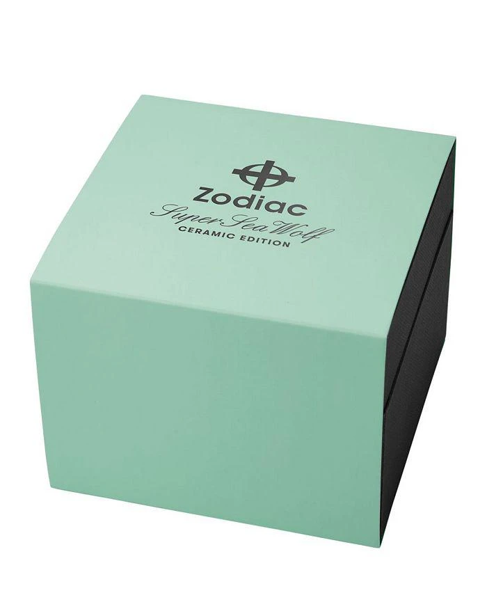 ZODIAC Ceramic Compression Diver Automatic Rubber Strap Watch, 41mm 8