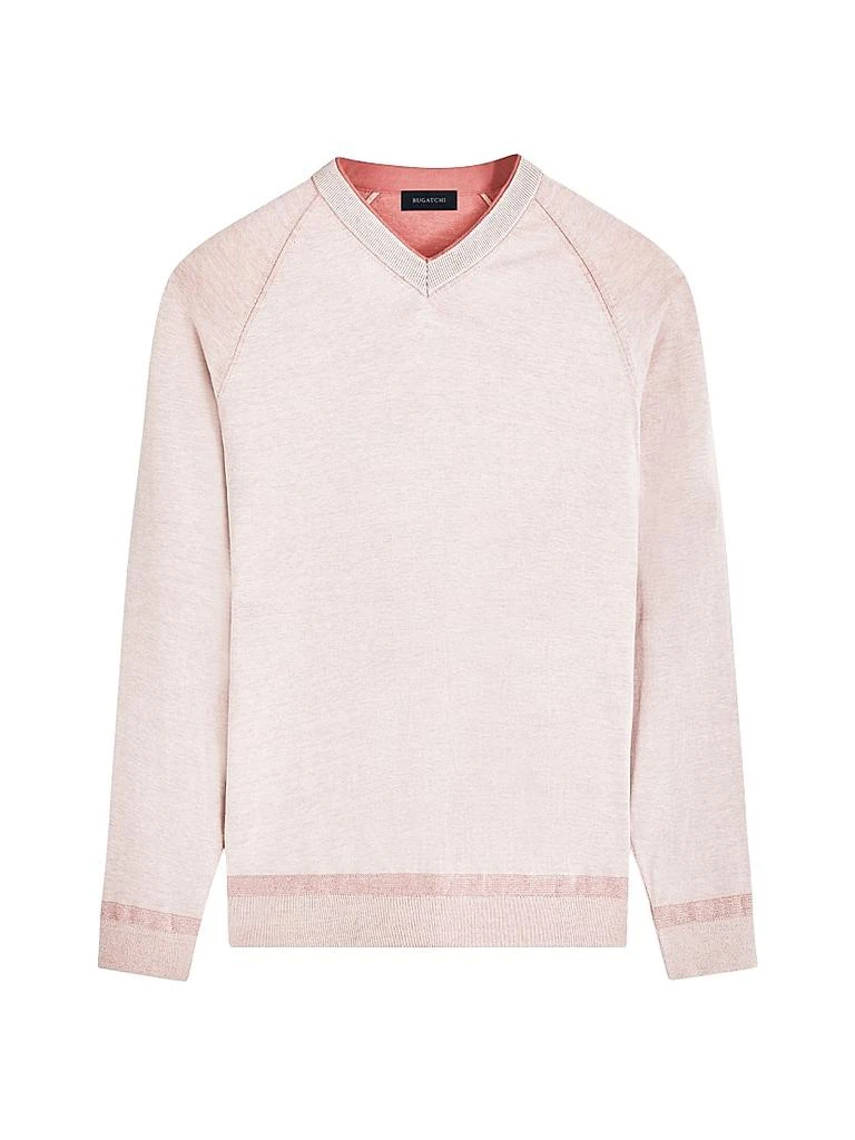 BUGATCHI Cotton-Silk V-Neck Sweater 1