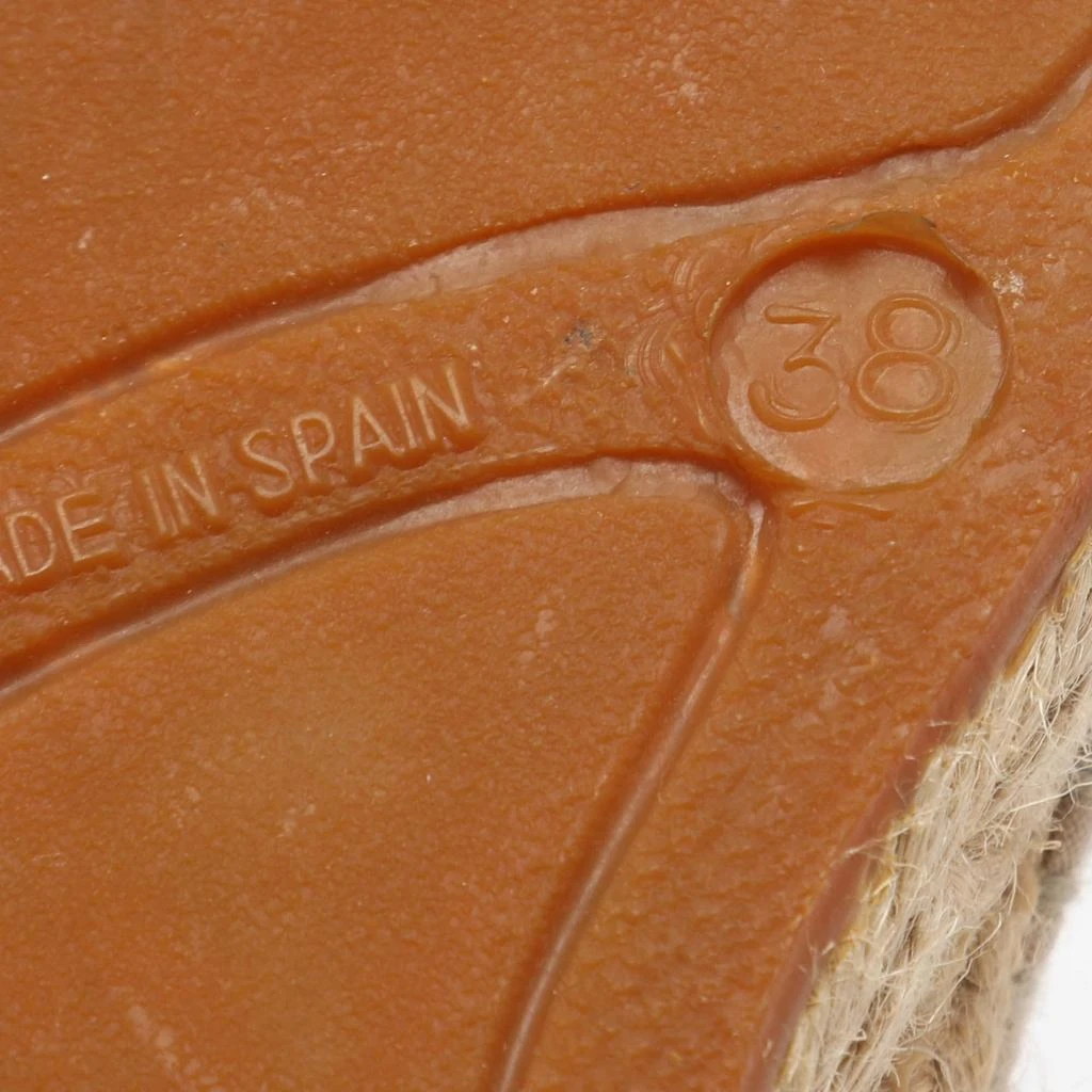 Burberry Burberry Beige Canvas Nova Check Wedge Ankle Strap Espadrilles Size 38 8