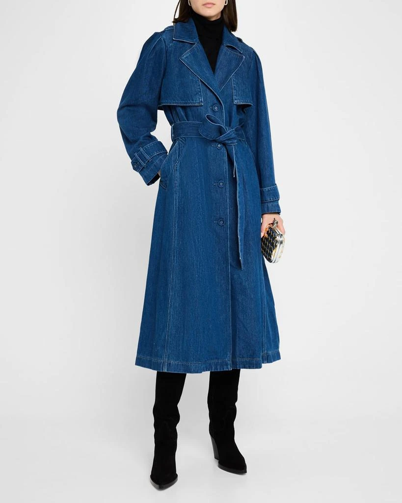 Paige Raina Denim Trench Coat 2