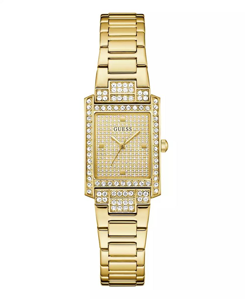 GUESS Women's Gold-Tone Glitz Analog Watch, 23mm