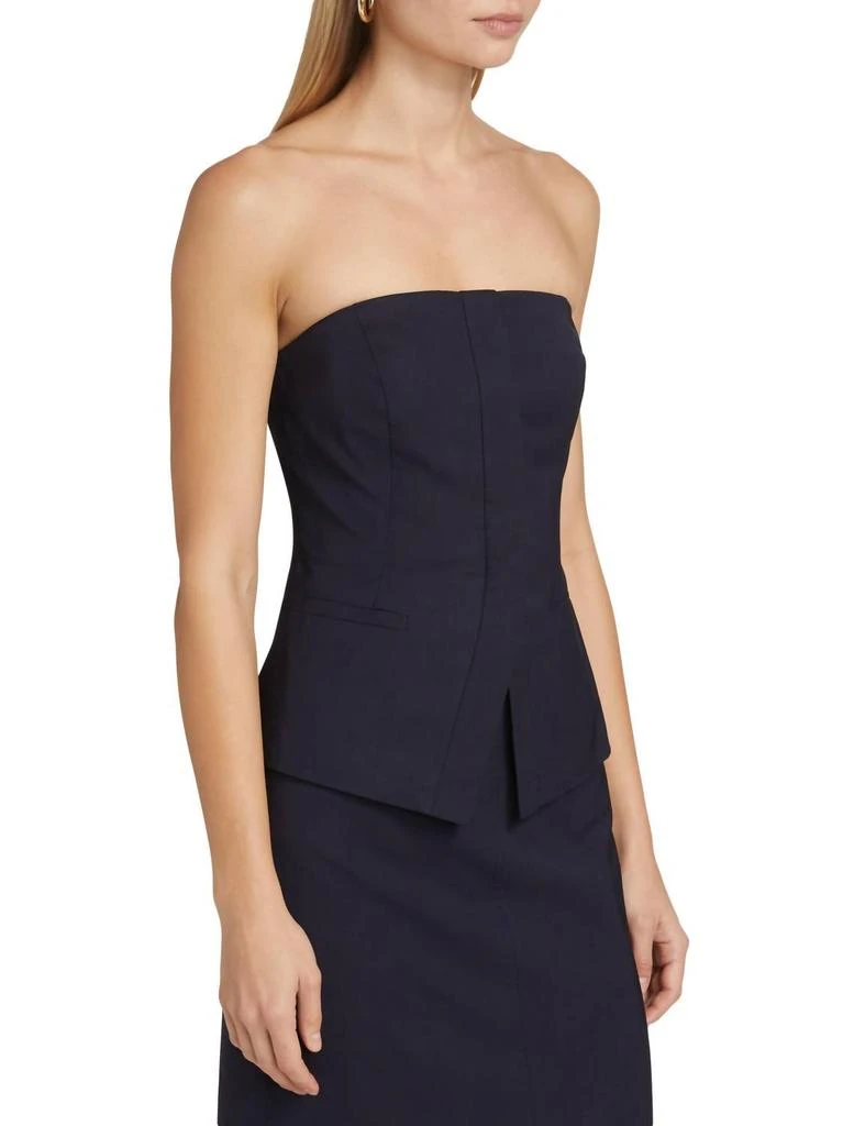 A.L.C. Renee Tailored Strapless Top In Maritime Navy 3