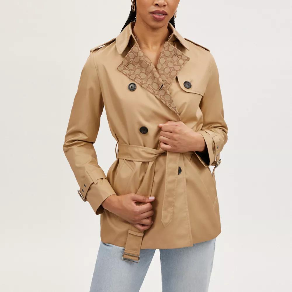 Coach outlet women trench coat