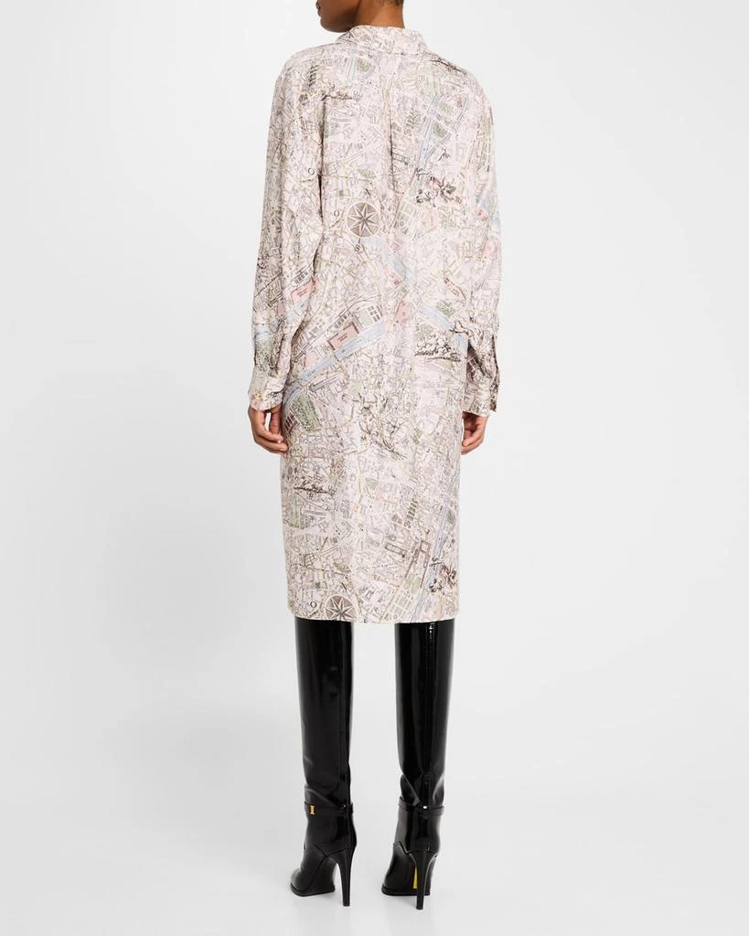VANESSA BRUNO Elora Map-Print Shift Shirtdress 3