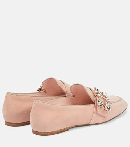 Roger Vivier Mini Broche suede loafers 3